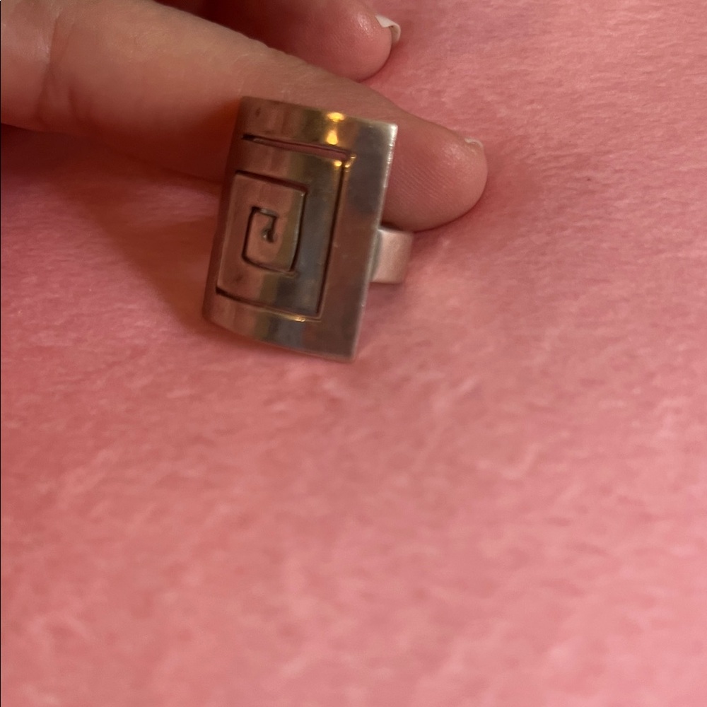 22# Silver Geometric Ring 925 - Picture 9 of 9